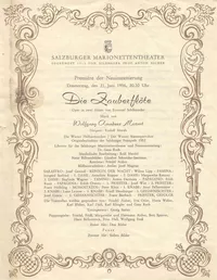 Programmzettel 1956