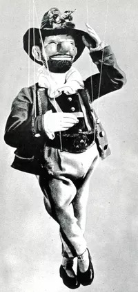 Der Münchner Kasperl Larifari, um 1900 (Puppenmuseum der Stadt München)