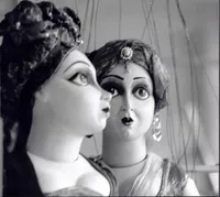 Figuren aus C. M. von Webers "Oberon" für die Salzburger Festspielen 1996