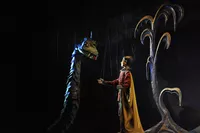 Die Zauberflöte. Schlange, Tamino